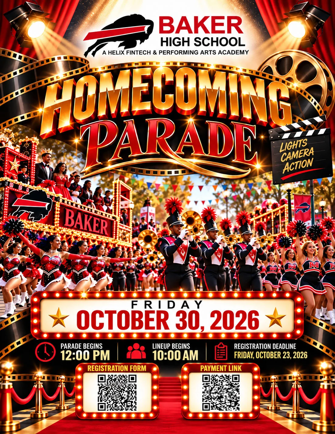FLYER FOR BHS HOMECOMING PARADE